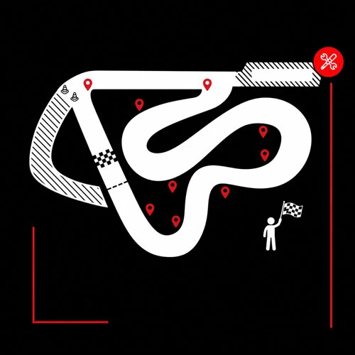 JoziKart Cresta Track Layout
